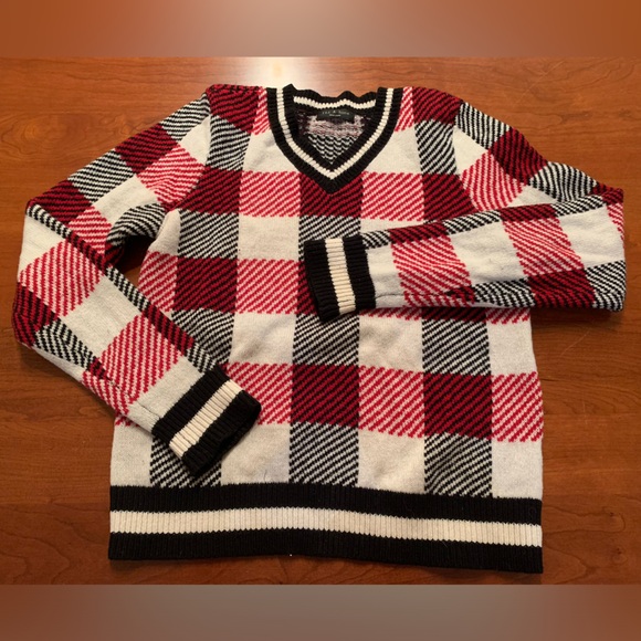 RAG & BONE Gabby plaid check v-neck - Picture 5 of 13